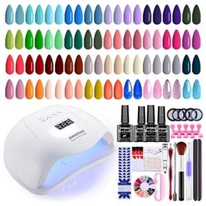 JEWHITENY 43PCS Gel Nail Polish Kit